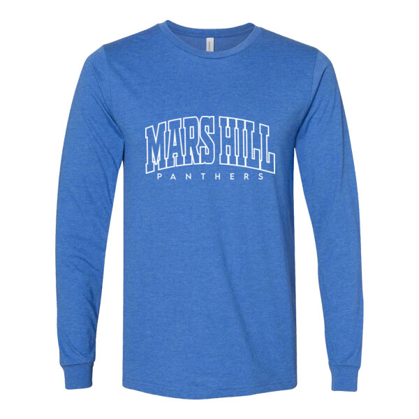 Arched Mars Hill  - Unisex Heather CVC Long Sleeve Tee Thumbnail