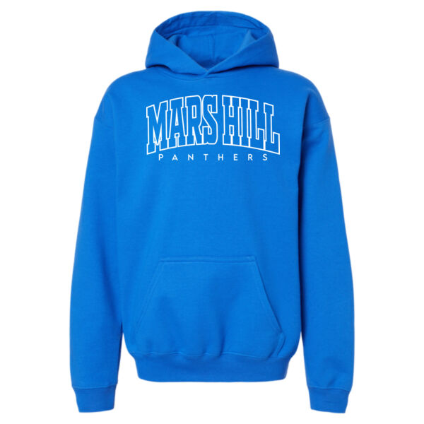 Arched Mars Hill  - Softstyle® Youth Midweight Hooded Sweatshirt Thumbnail