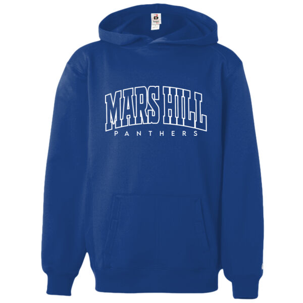 Arched Mars Hill  - Youth Performance Fleece Hooded Sweatshirt Thumbnail