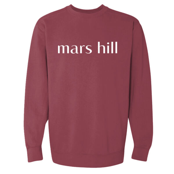 Seaside Mars Hill  - Garment Dyed Ringspun Crewneck Sweatshirt Thumbnail