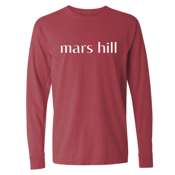 Seaside Mars Hill  - Garment Dyed Heavyweight Ringspun Long Sleeve T-Shirt Thumbnail