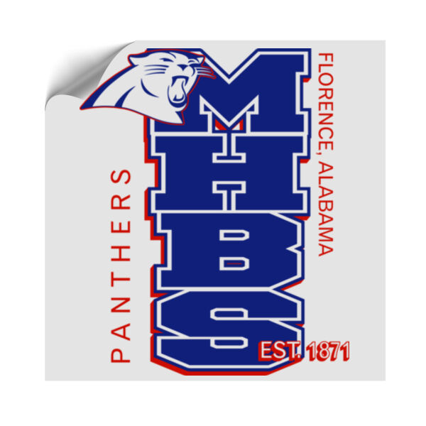 MHBS Panthers 1871 - Window or Panel UV DTF Sticker -  Medium Thumbnail